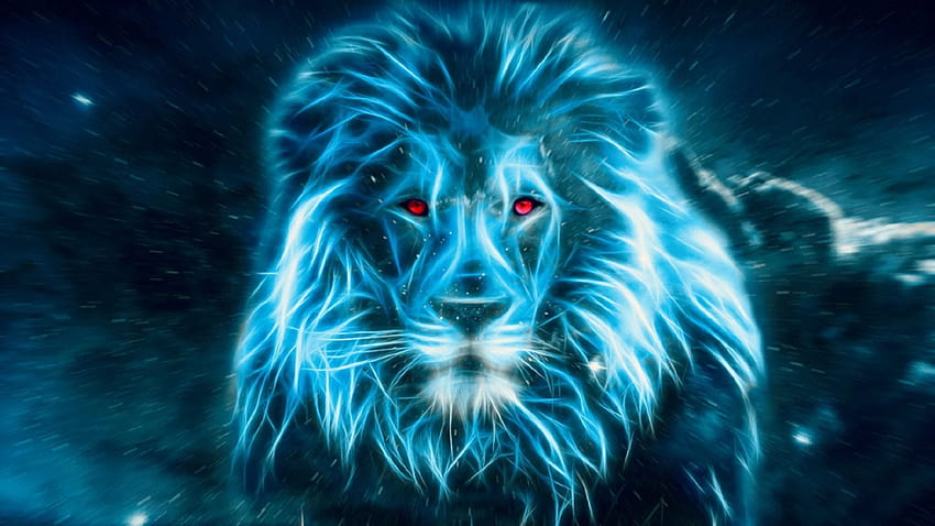 Blue Lion, Lion Laptop HD wallpaper