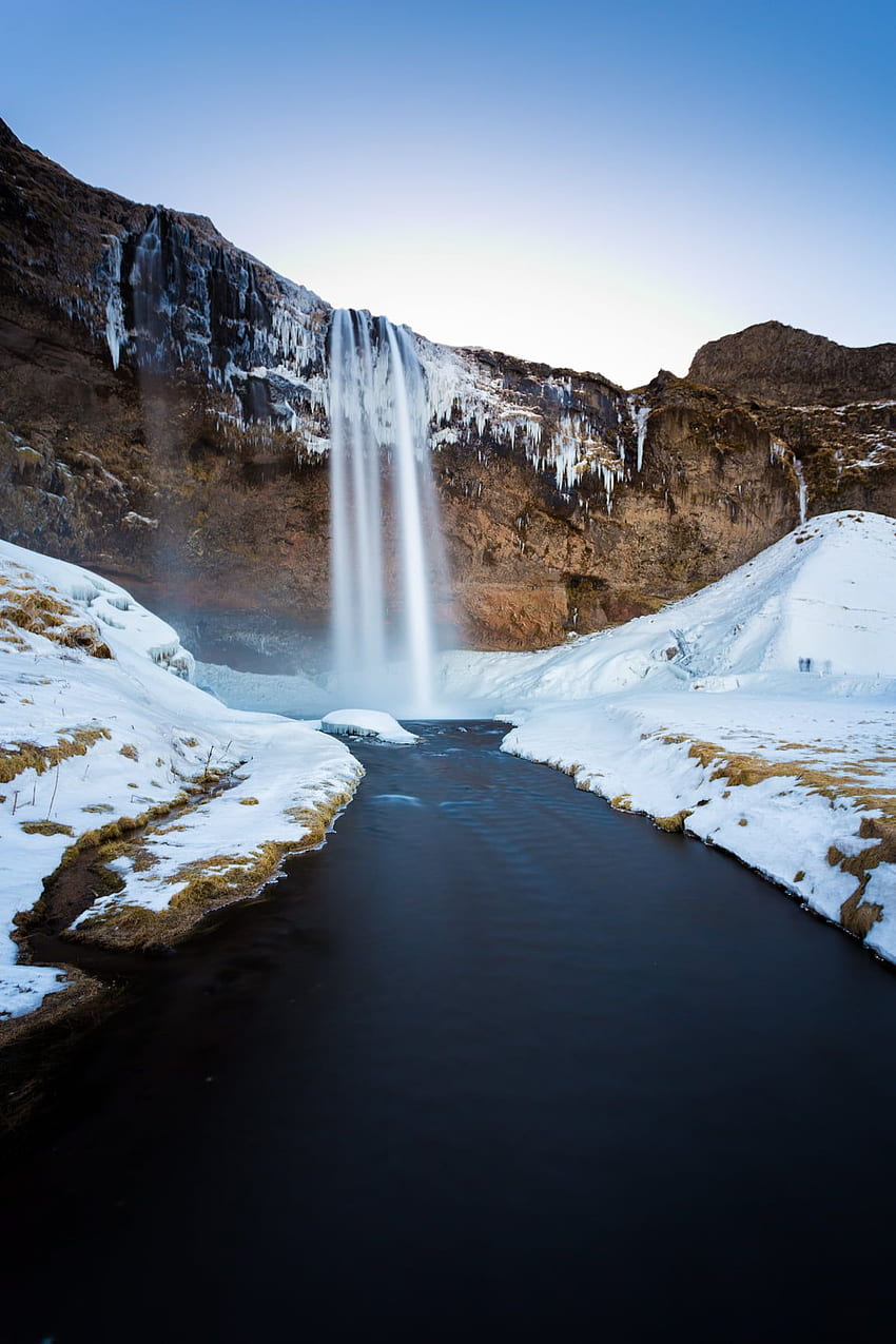 Seljalandsfoss Waterfall In Iceland In .teahub.io, Snow Waterfall HD phone wallpaper