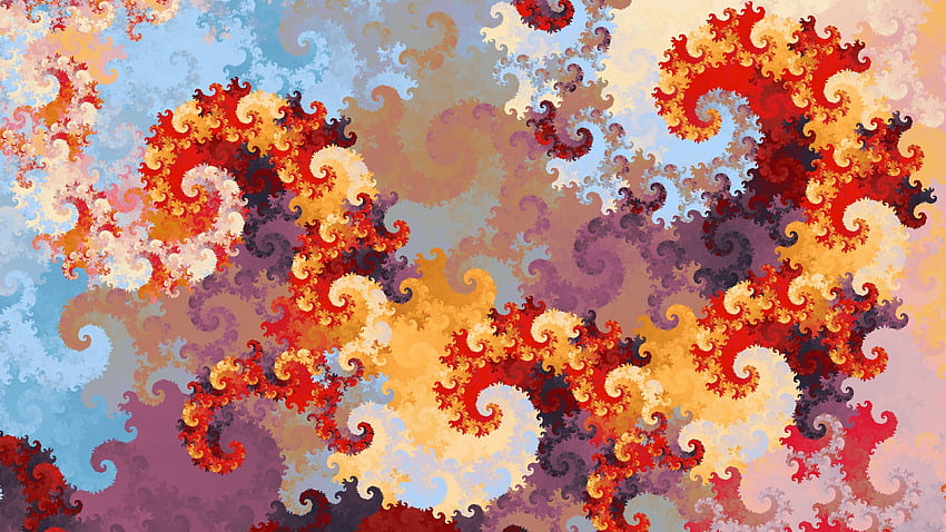 Swirl, abstract, fractal, pattern HD wallpaper
