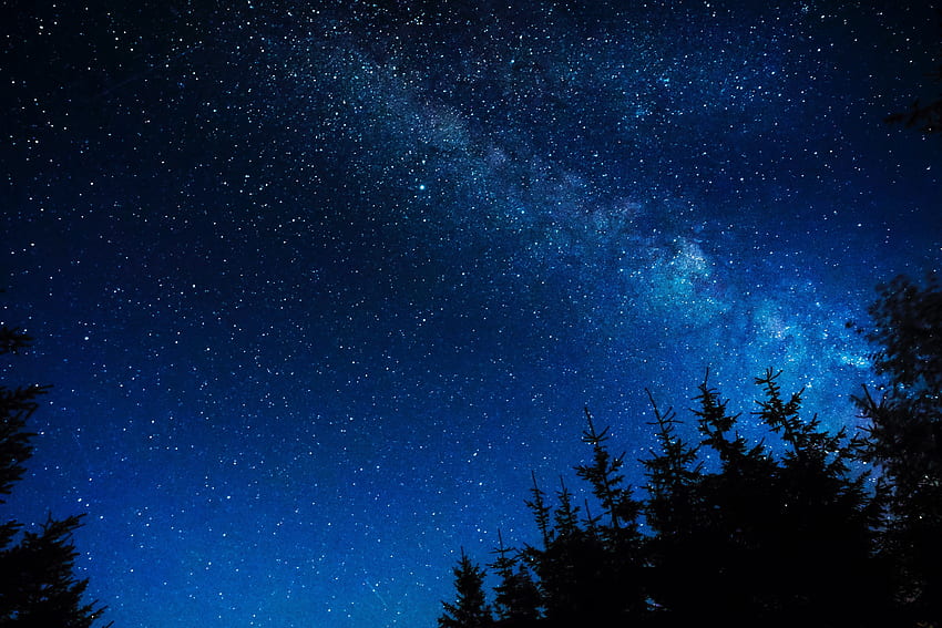 Star Sky, Blue Sky and Stars HD wallpaper