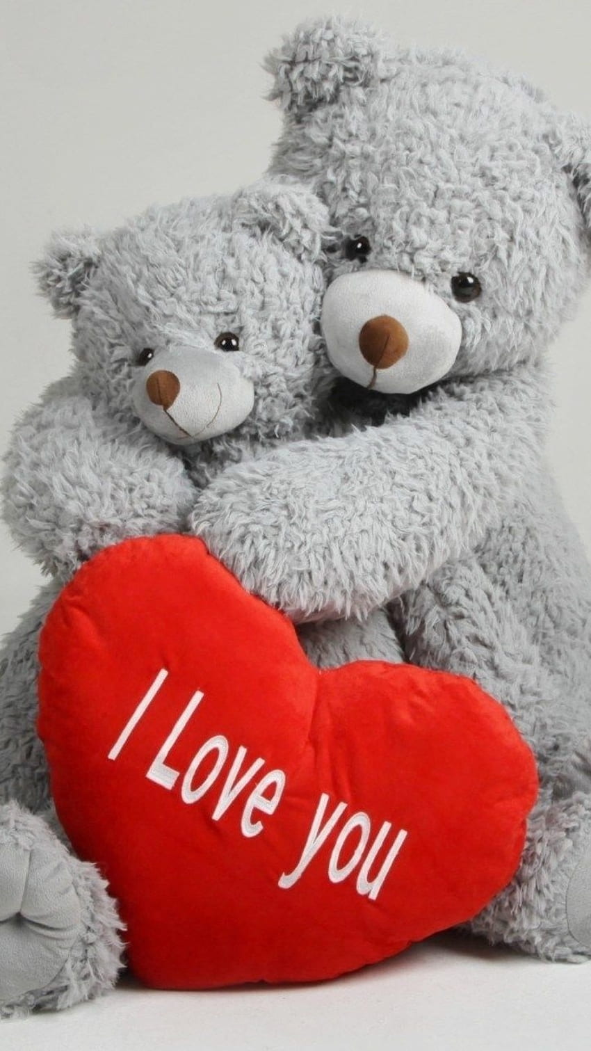 Teddy Bear Love, Grey, Teddy Bear HD phone wallpaper | Pxfuel