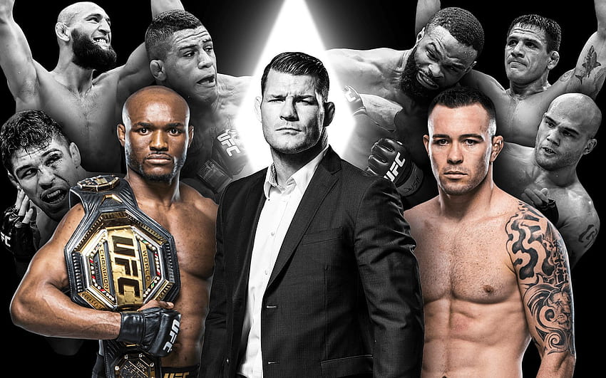 UFC-News: Michael Bisping fasst Colby Covingtons Lebenslauf zusammen und listet andere potenzielle Kämpfe als die Kamaru-Usman-Trilogie auf HD-Hintergrundbild