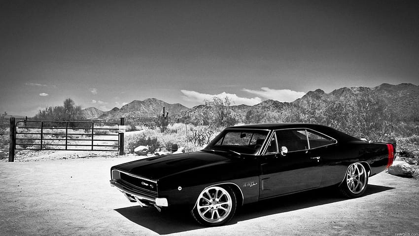 Najlepsze Muscle Cars z lat 60. i 70. Wiadomości. Dodge Charger z 1968 roku, Old School Car Tapeta HD