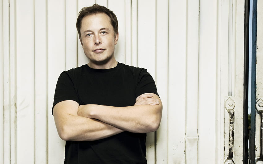 Elon Musk, American businessman, richest man, shoot, portrait, American engineer, Tesla HD wallpaper