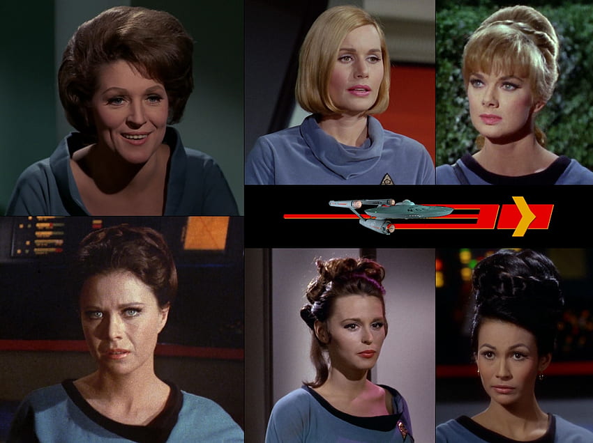 Kru Star Trek dalam Warna Biru, Star Trek, TOS, kru, Kapel Wallpaper HD