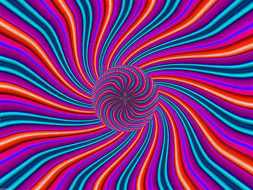 Abstrak, Lingkaran, Garis, Warna, Warna, Ilusi Optik Wallpaper HD