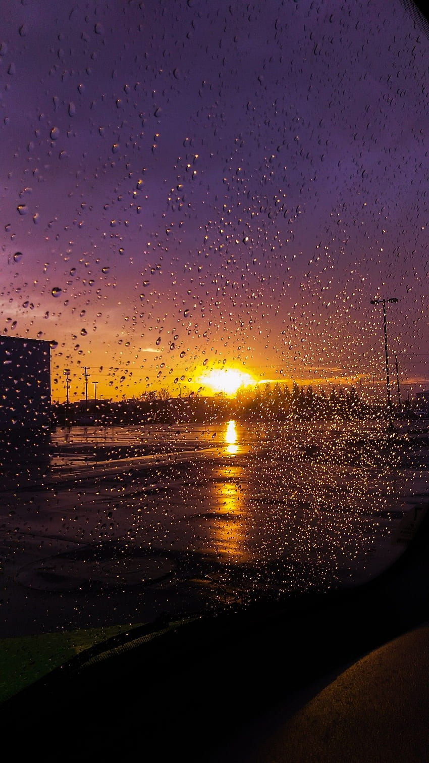 Rainy Day Aesthetic, Rainy Sunset HD phone wallpaper