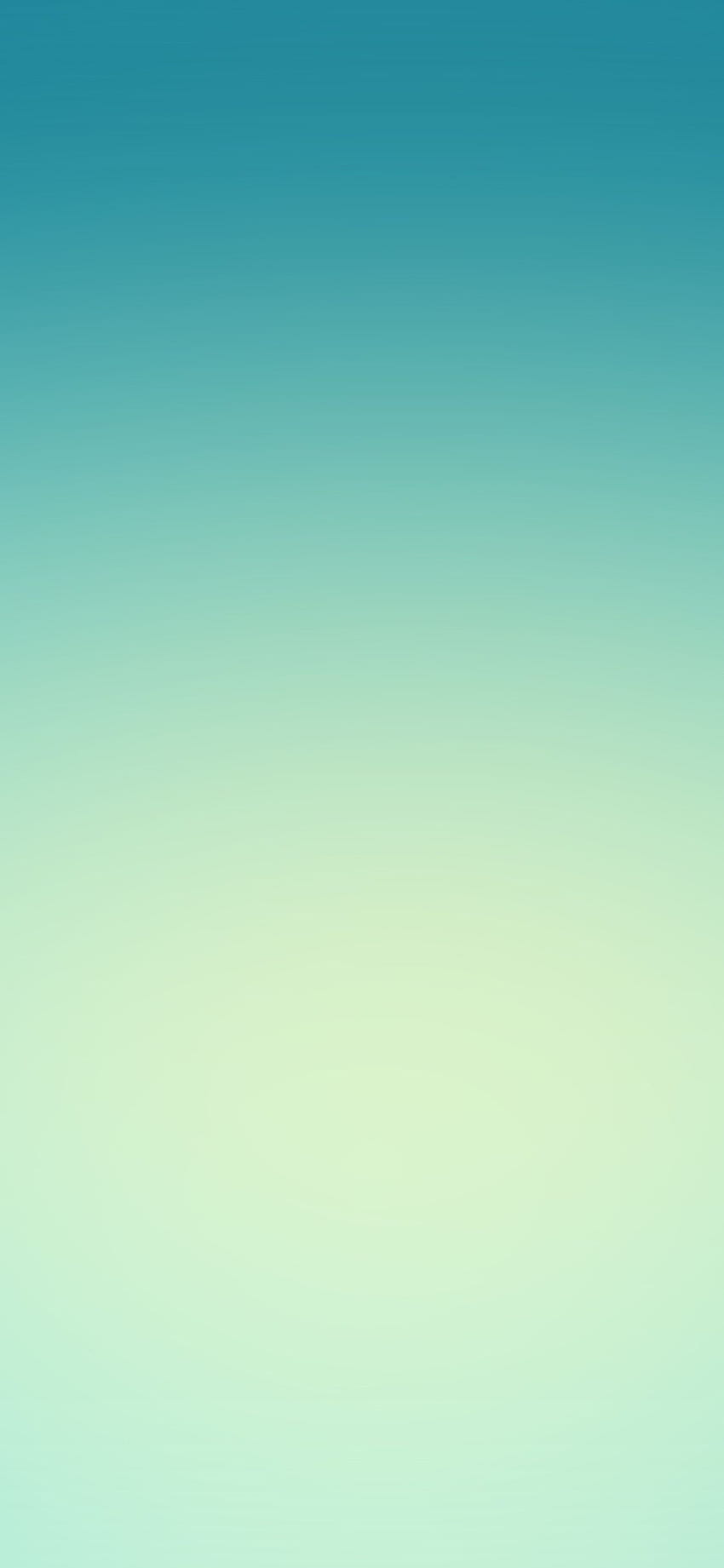 iPhone X。 薄緑 青空 グラデーションぼかし HD電話の壁紙