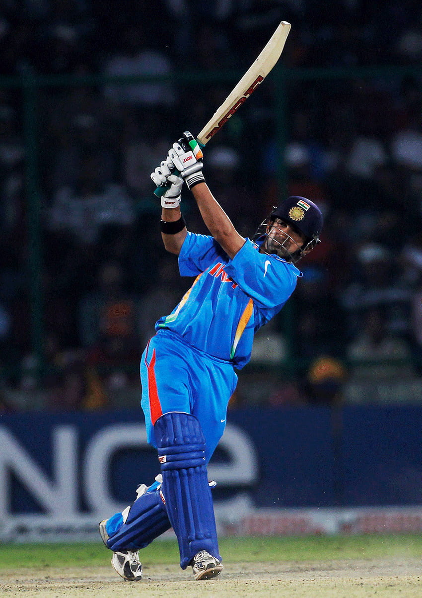 Gautam Gambhir は大物を狙います。 . ICC クリケット ワールド カップ 2011 HD電話の壁紙