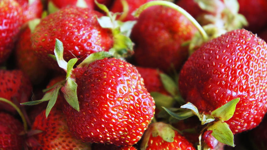 Food, Strawberry, Sweet, Berry HD wallpaper