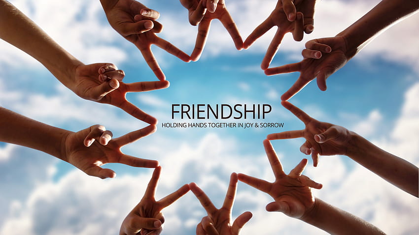 dostluk logosu, dostluk, takım, topluluk, gökyüzü, işbirliği, işbirlikçi HD duvar kağıdı
