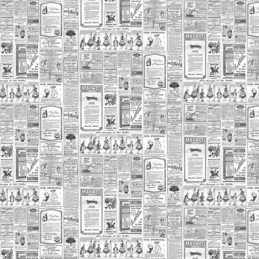 Newspapers by Galerie - Black / White - : Direct HD phone wallpaper