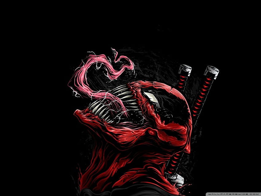 Deadpool Venom Ilustrasi Karya Seni Komik Ultra, Venom 1024X768 Wallpaper HD