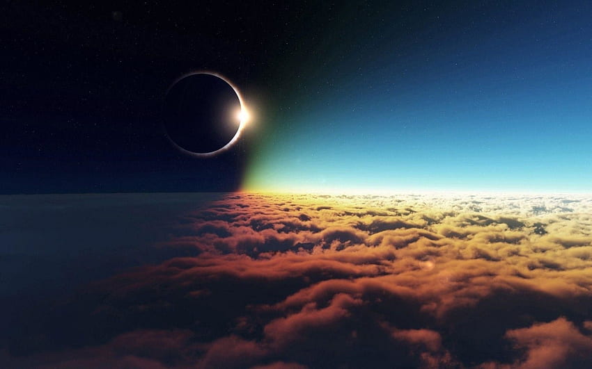 Solar Eclipse, Total Eclipse HD wallpaper