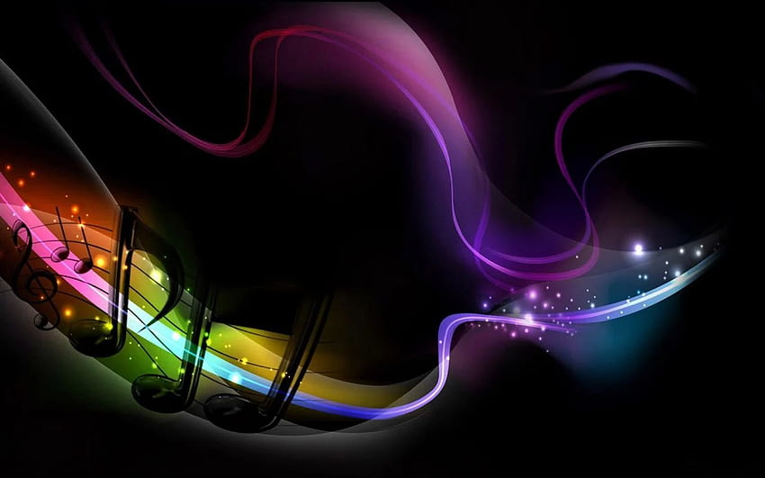 Color Of Music Notes Abstract - Musics . Music , Music coloring, Music background HD wallpaper