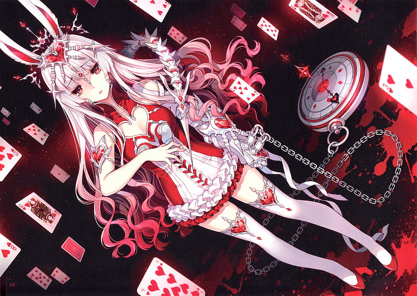 Queen Of Hearts Card Design  Anime Queen Of Hearts PNG Image  Transparent  PNG Free Download on SeekPNG
