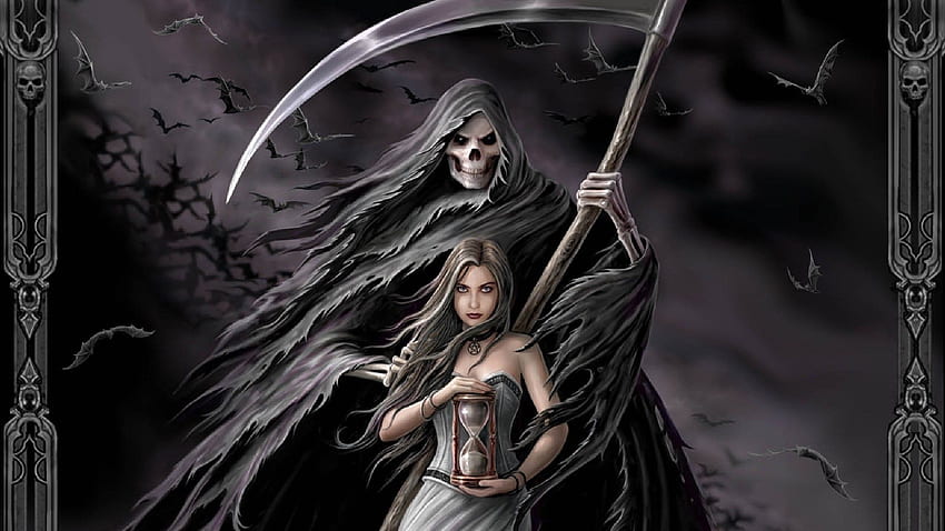 Grim Reaper Girl Dark . 2020 Live . Gothic fantasy art, Anne stokes art, Grim reaper art, Female Reaper HD wallpaper