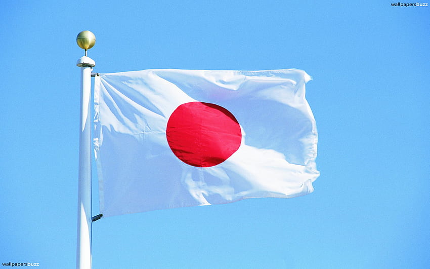 Японско знаме, знаме на изгряващото слънце HD тапет