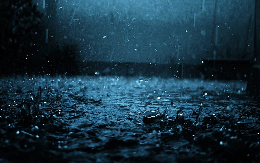 Тъмно, Дъжд, Макро, Капка HD тапет