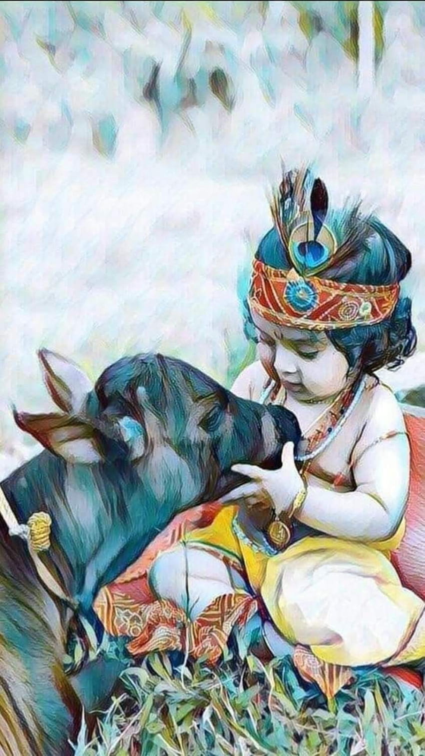 Seigneur Krishna, Baby Pics, Dieu et (2022). Joyeux Diwali 2022, mignon Krishna Fond d'écran de téléphone HD