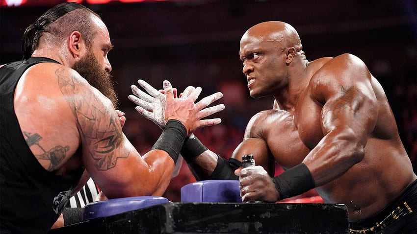 Der Grund hinter dem WWE-Armwrestling-Match letzte Woche bei RAW HD-Hintergrundbild