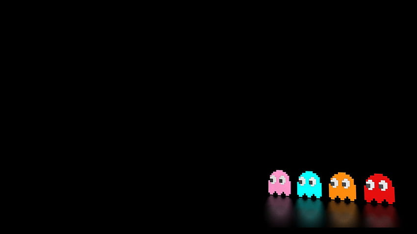 les fantômes réfléchissants Pacman, le Pacman réfléchissant, le double écran Pac Man Fond d'écran HD