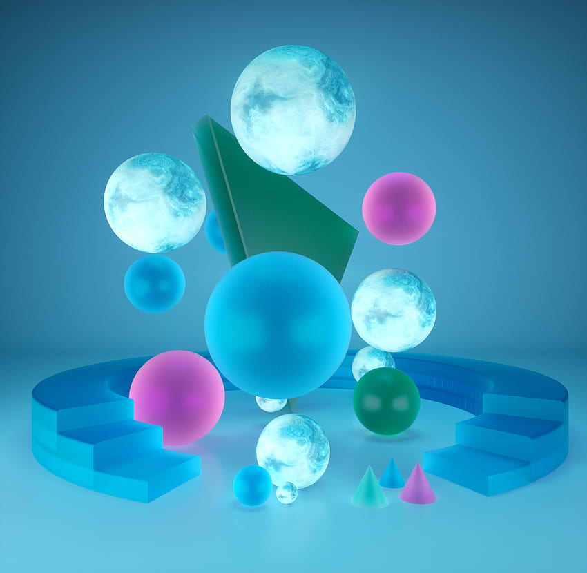 3D, formas, forma, bolas, geométrico, esfera, esferas fondo de pantalla