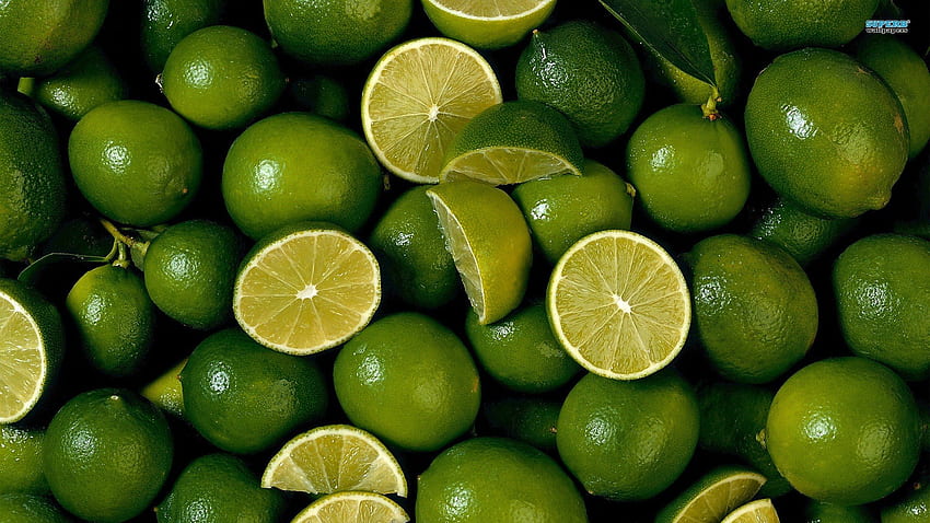 Green fruits limes green lemons . HD wallpaper