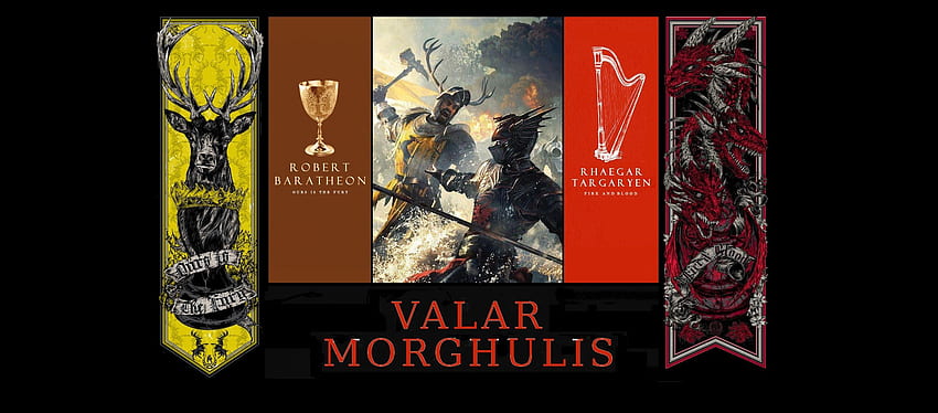 Rhaegar Targaryen gegen Robert Baratheon, Die Schlacht am Dreizack. Kunst, Baratheon HD-Hintergrundbild