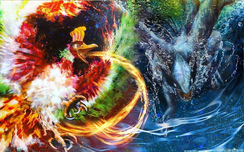 Ho Oh (Pokémon) And Background, Every Legendary Pokemon HD wallpaper
