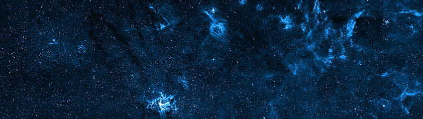 Tela múltipla, Espaço, Estrelas, Colorido, Universo, Galáxia, 3840X1080 Azul papel de parede HD
