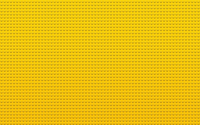 レゴの背景。 レゴ、黄色、ドット、黄色のレンガ 高画質の壁紙