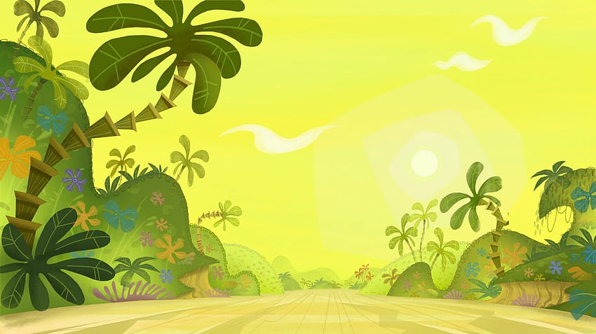 Jungle Background - PowerPoint Background for PowerPoint, Cartoon Forest Tapeta HD