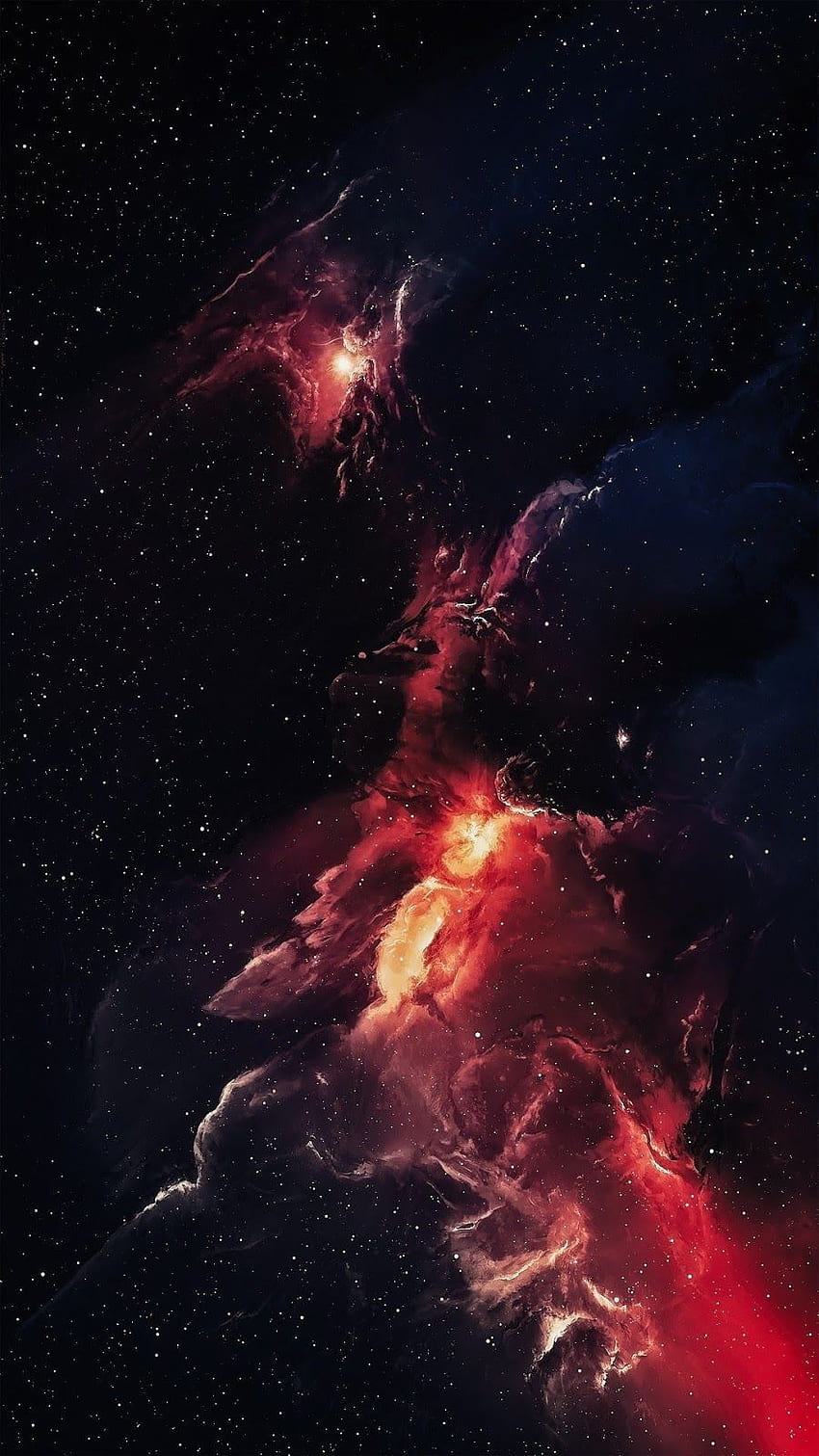Espacio rojo oscuro, espacio rojo iPhone fondo de pantalla del teléfono
