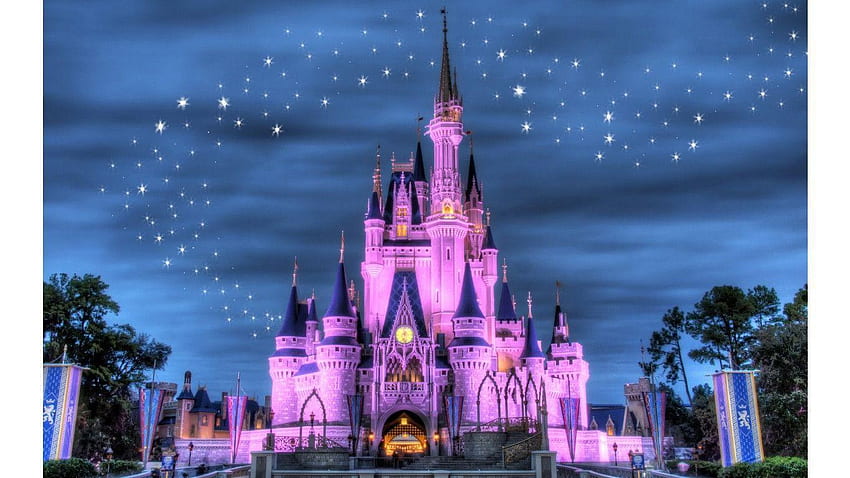 Disney Castle Background, Cinderella Castle HD wallpaper