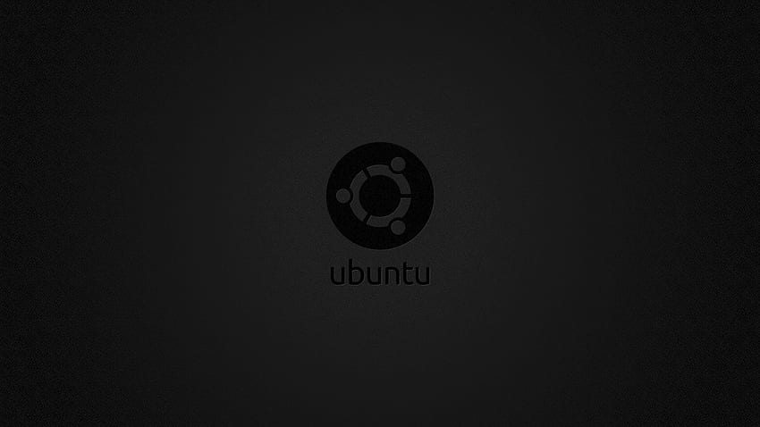 Ubuntu, Dark Ubuntu HD wallpaper