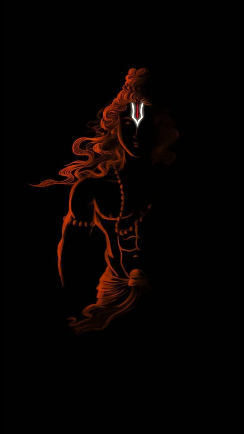 Hanuman, black background HD phone wallpaper | Pxfuel