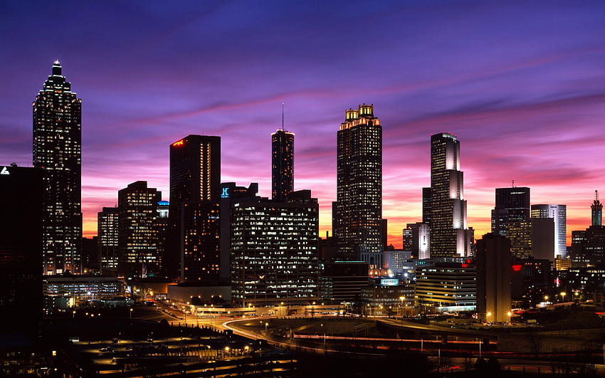 Atlanta Skyline [] HD wallpaper | Pxfuel