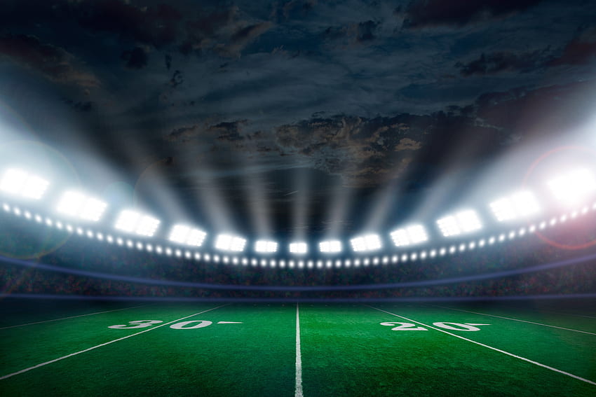 Stadium, football, lights, sports HD wallpaper