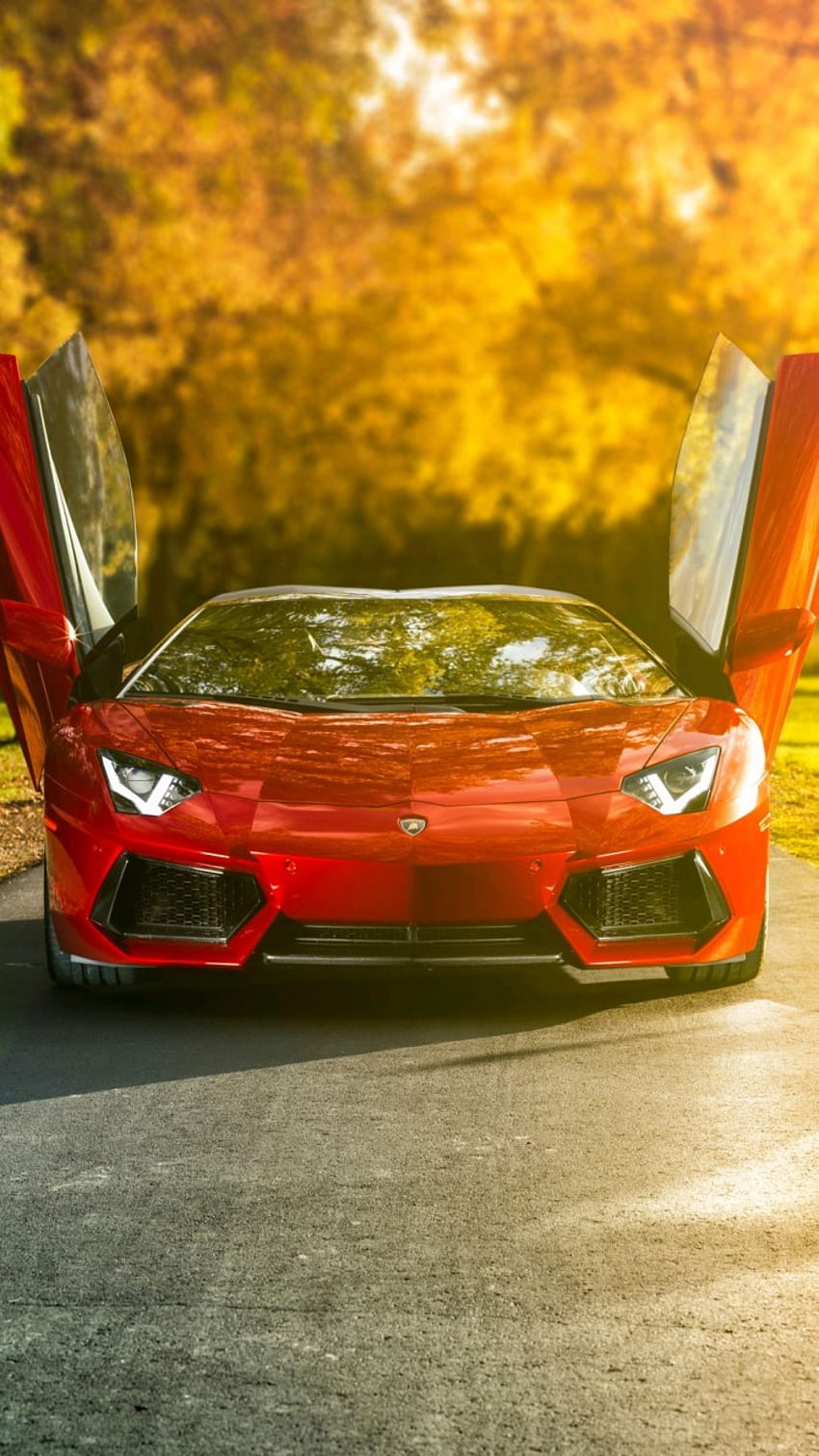 Lamborghini Aventador Open Doors IPhone – wektor PNG, PSD, clipart, szablony Tapeta na telefon HD