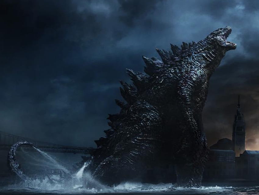 Monstruos legendarios se enfrentan en Godzilla 2, Godzilla Face fondo de pantalla