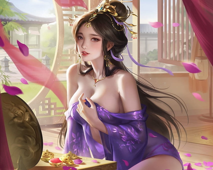 Fantasiemädchen, Asiatin, Mädchen, Schönheit, Prinzessin HD-Hintergrundbild