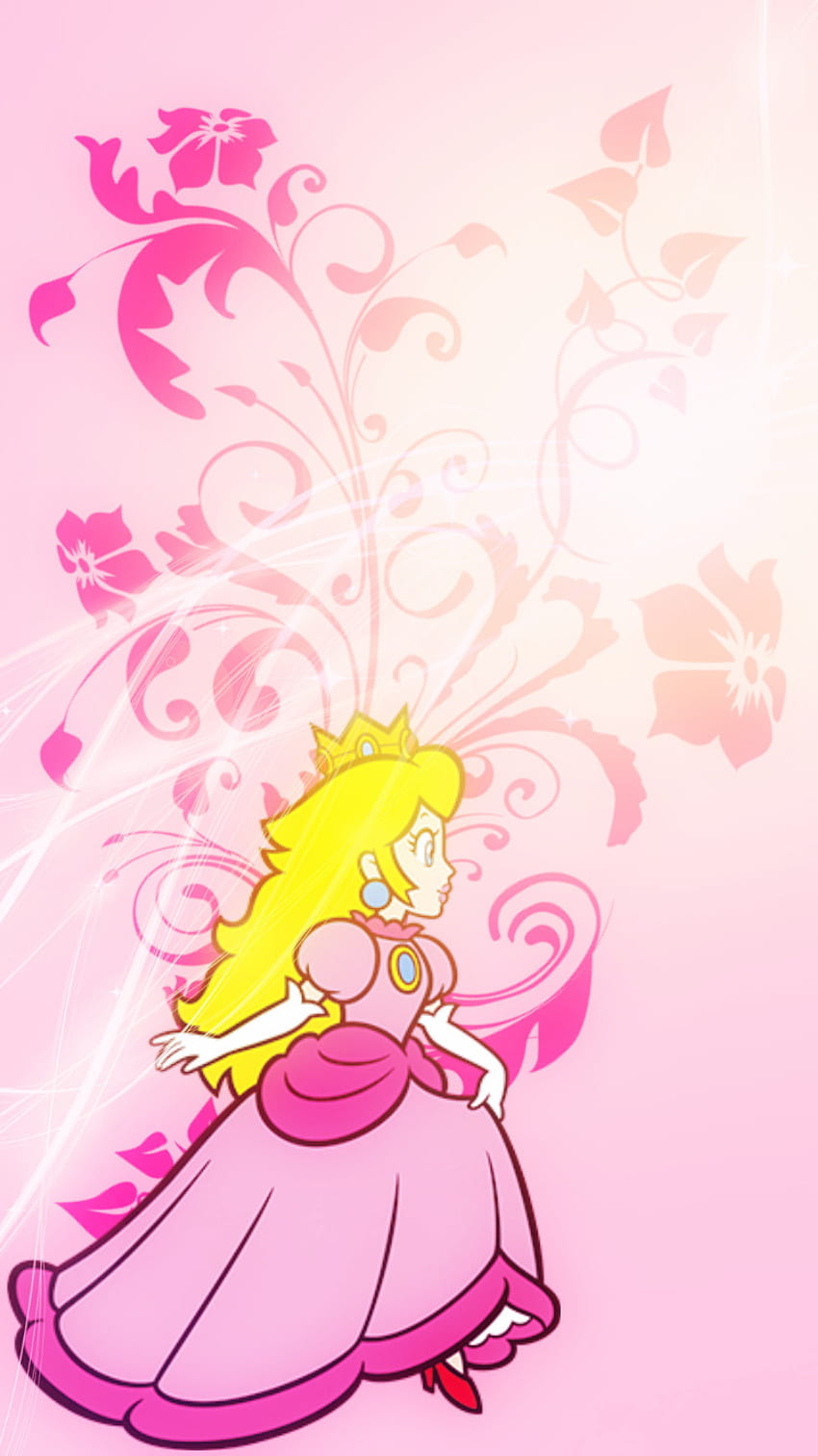 Princess Peach, art, pink HD phone wallpaper | Pxfuel