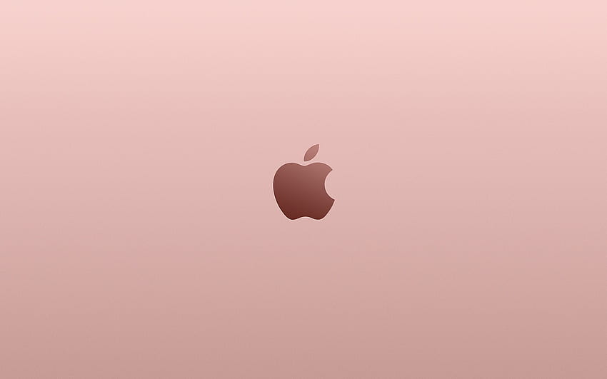 アップル ピンク ローズ ゴールド ミニマル イラスト アート , ピンク MacBook Pro 高画質の壁紙