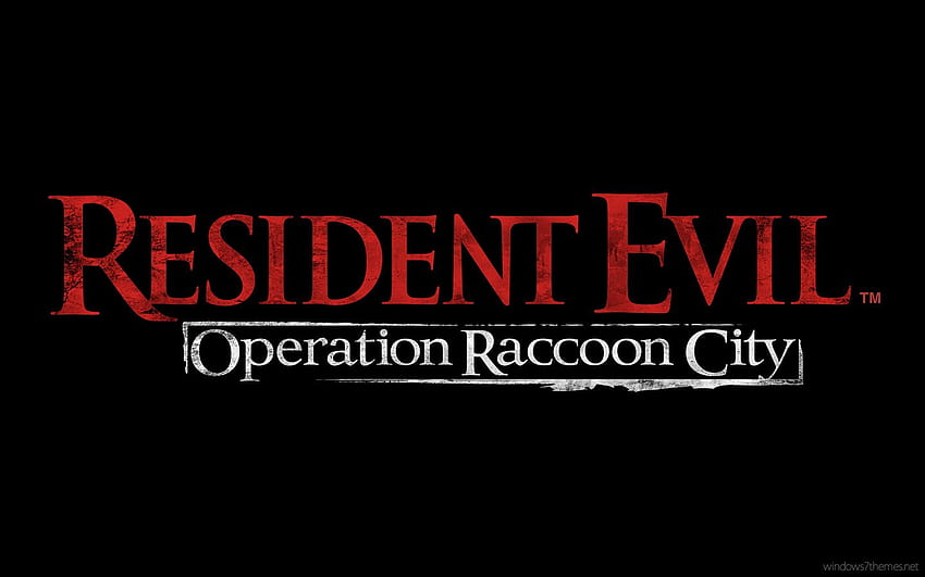 Resident Evil Raccoon City, logo Resident Evil papel de parede HD