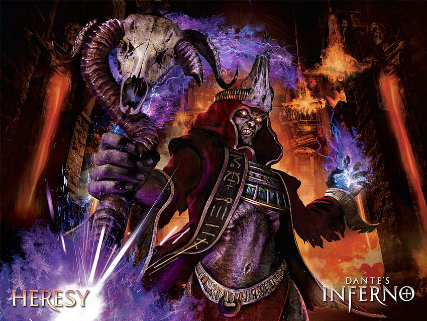 Dante's Inferno Heresy, fantaisie, mal, jeu, hérésie, sombre Fond d'écran HD