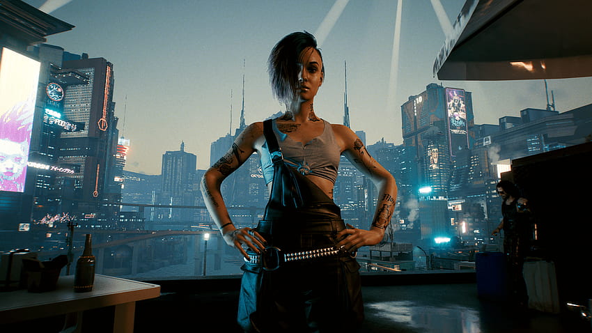 Wallpaper cyberpunk, women, Cyberpunk 2077, Judy Alvarez for mobile and  desktop, section игры, resolution 3840x1800 - download