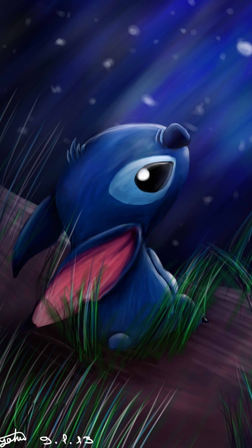 Stitch, Cute Blue Cartoon HD phone wallpaper | Pxfuel