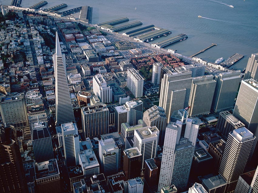 San Francisco Aerial View, 항공, 캘리포니아, 보기, 샌프란시스코, 놀라운, 좋은, 아름다움 HD 월페이퍼