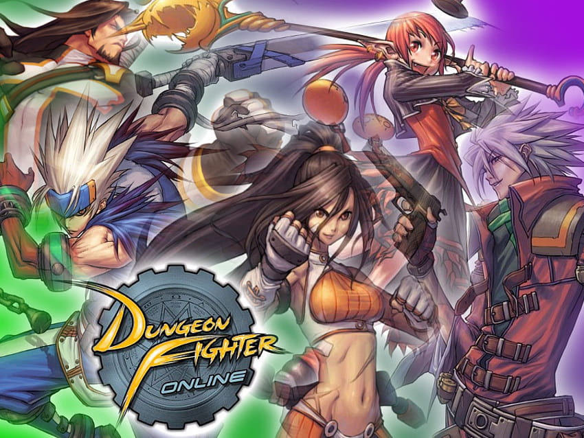 Dungeon Fighters, abel baron, dungeon fighter online, ryunmei, dungeon fighter, red hair, gunner, long hair, priest, mage, group, warriors, fighters, smile, guns, characters, slayer, dfo, weapons, swords, white hair, brown hair, video games, spiky hair HD wallpaper